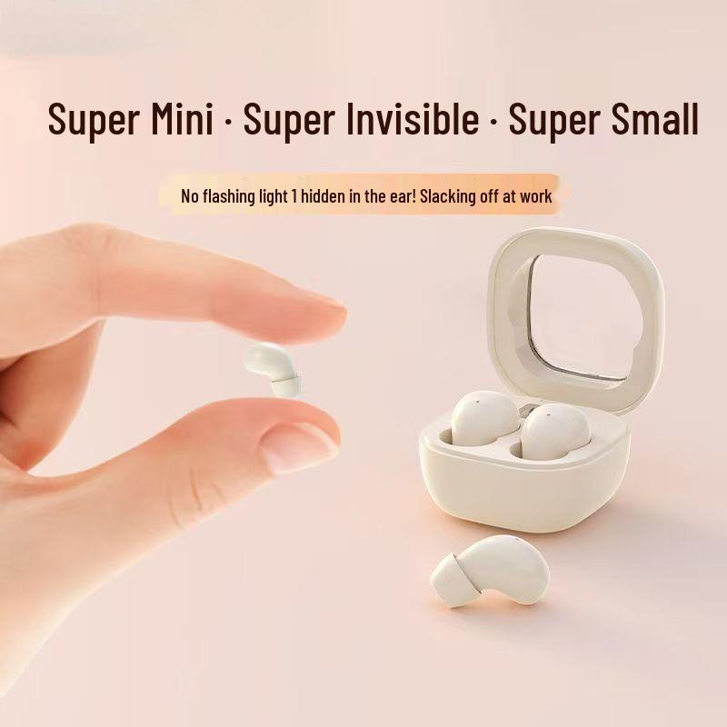 SK19 Bluetooth Earbuds: Ultra-Compact, Long Battery Life, Comfortable Fit, No Flashing Lights
