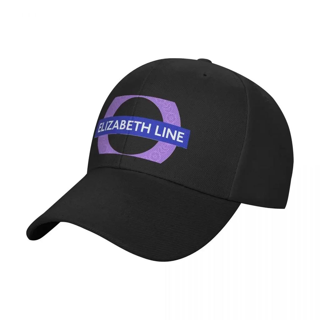 New Elizabeth Line with crown Classic Baseball Cap Unisexs big size hat sun hat Wild Ball Hat F Boy Womens