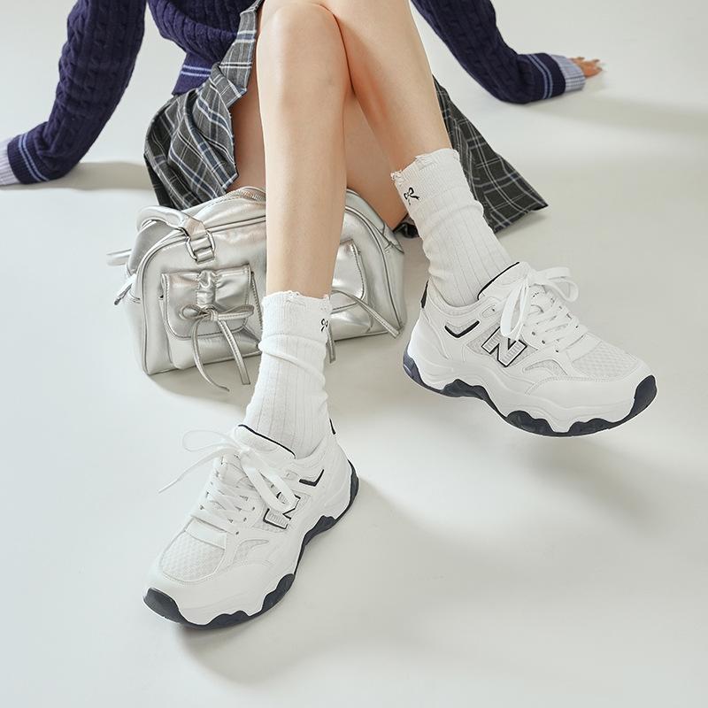 Spring and Autumn Cool Run New Women's Sneakers Casual Versatile Daddy Shoes Mesh Platform Casual Shoes