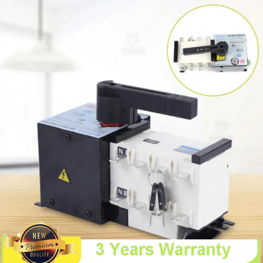 Bymaocar 110/230V 500V Dual Power Automatic Transfer Switch 100A Generator Changeover Switch For Commercial Or Industrial Use