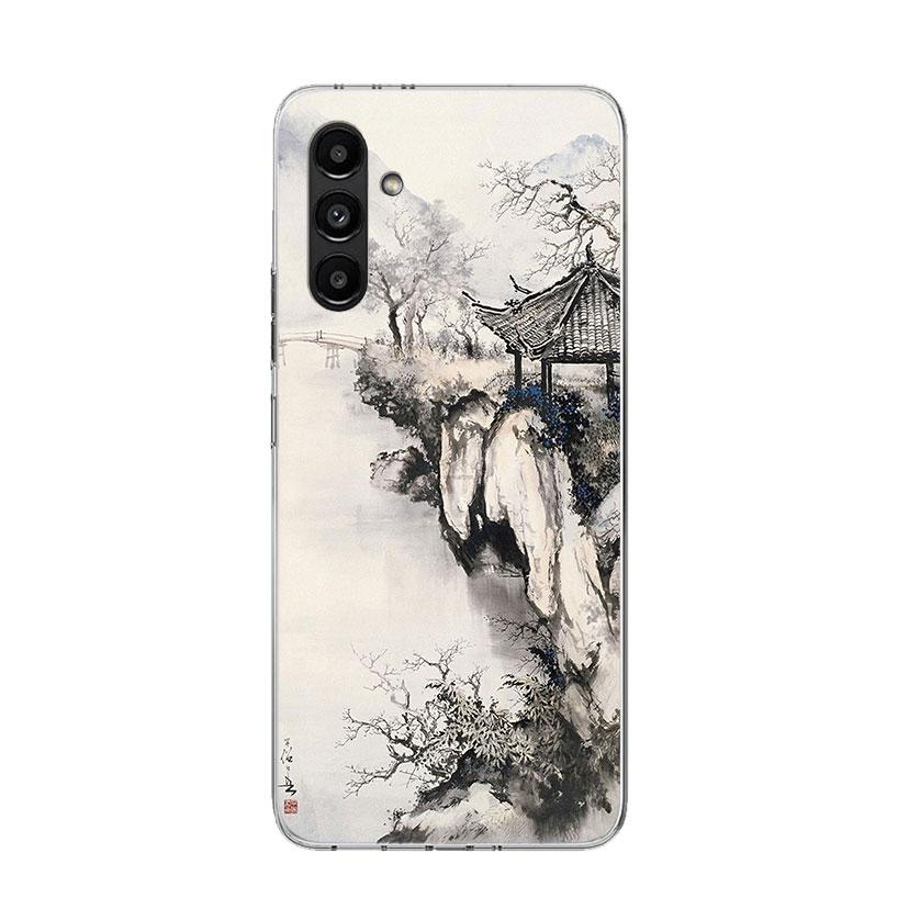 Chinese Style ink Painting Art Phone Case For Samsung Galaxy A17 A16 A14 A15 A13 A57 A56 A54 A55 A53 A37 A36 A34 A35 A33 A26 A24