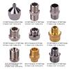 9pcs Airbrush Adapter Kit Multi Size Fitting Connector Set for Airbrush Air Hose Compatible with Badger Paasche Airbrush