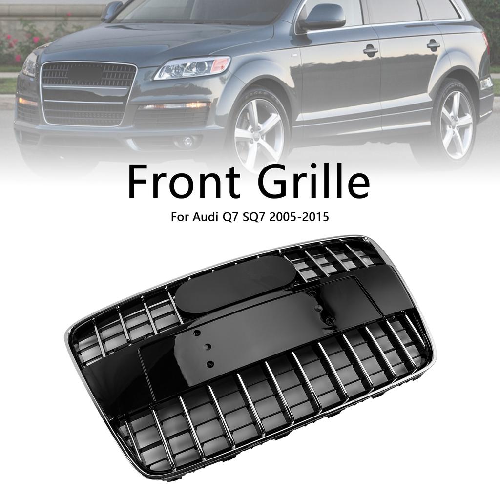 Sport Style Front Bumper Radiator Grille Grill Fit Q7 SQ7 2005-2015