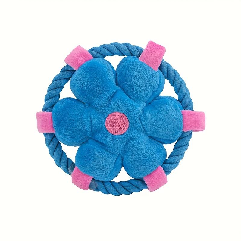 

Durable Anti-Choking Dog Chew Squeaky Toy, Soft Rope Loop Design for Interactive Play, Ideal for Fetching Tug-of-War and Dental Exercise синий