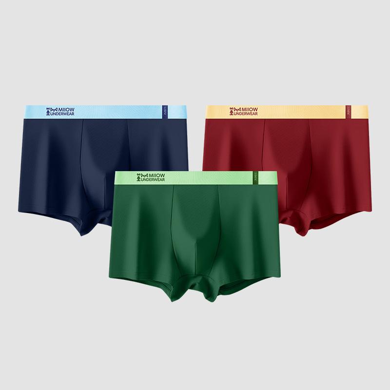 

3pcs Men s Underwear for Autumn and Winter Men s Flat Corner Pants Boxer Brief L