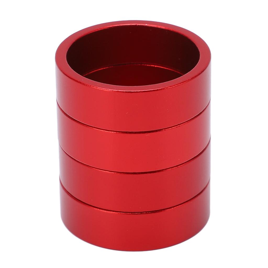 4 Pcs Aluminium Alloy Headset Pad Bike Handlebar Stem Spacers 28.6x10mmCelsius1.13x0.39in for Mountain Bike Road Bike