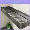 Gun Gray Aluminum Bathroom Shelving Unit For Shower And Toilet Storage