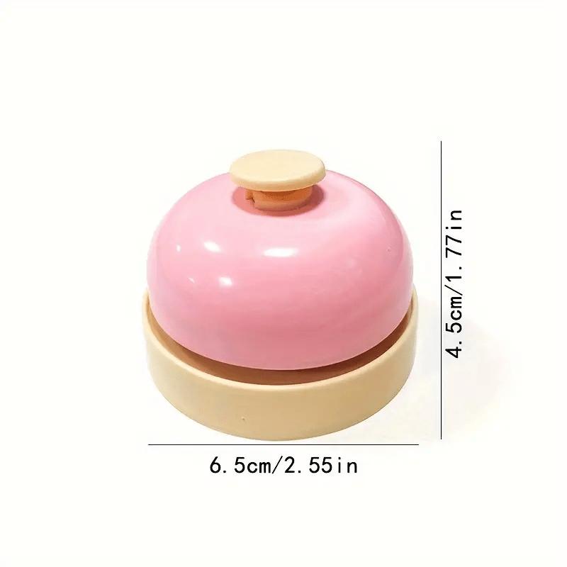 Set of Assorted Colors Modern Metal Hand Bell -Call Bell for Kitchen, Restaurant, Bar,Table Games, Pet Training, Interactive Fun