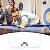 Profesionální kulečníkové brýle snookerové celorámové kulečníkové brýle Soutěžní brýle Nastavitelné nosní podložky pro hráče kulečníku