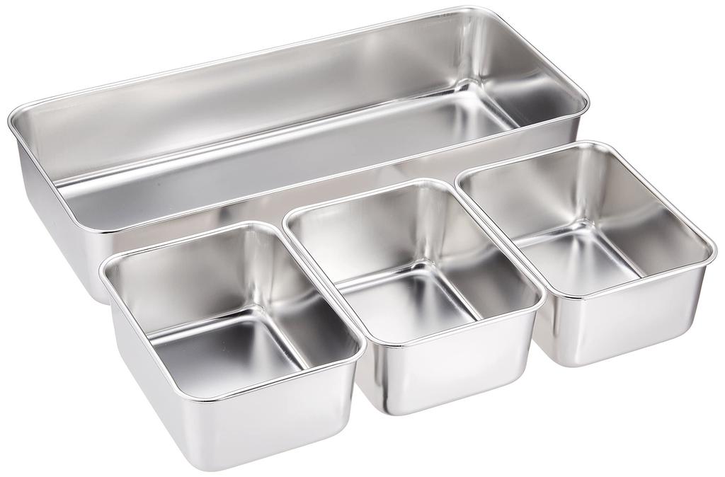 Endo Shoji TKG Condiment Width X Depth X Height 330 X 145 X 60 Suitable for Storage and Various Stainless Steel for Hygienic Commercial AYK11003