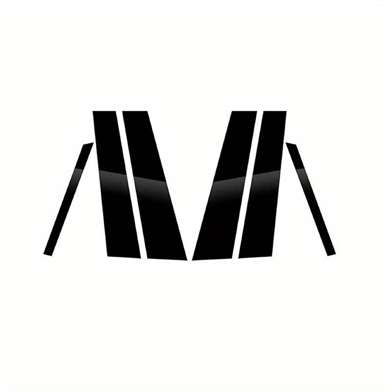 

6 шт. Подходят для Skoda Octavia Mk3 5E 5-дверный лифтбек 2014-2019 Глянцевый черный цвет пианино Накладки на стойки Дверные молдинги оконных стекол Накладка-стикер чёрный