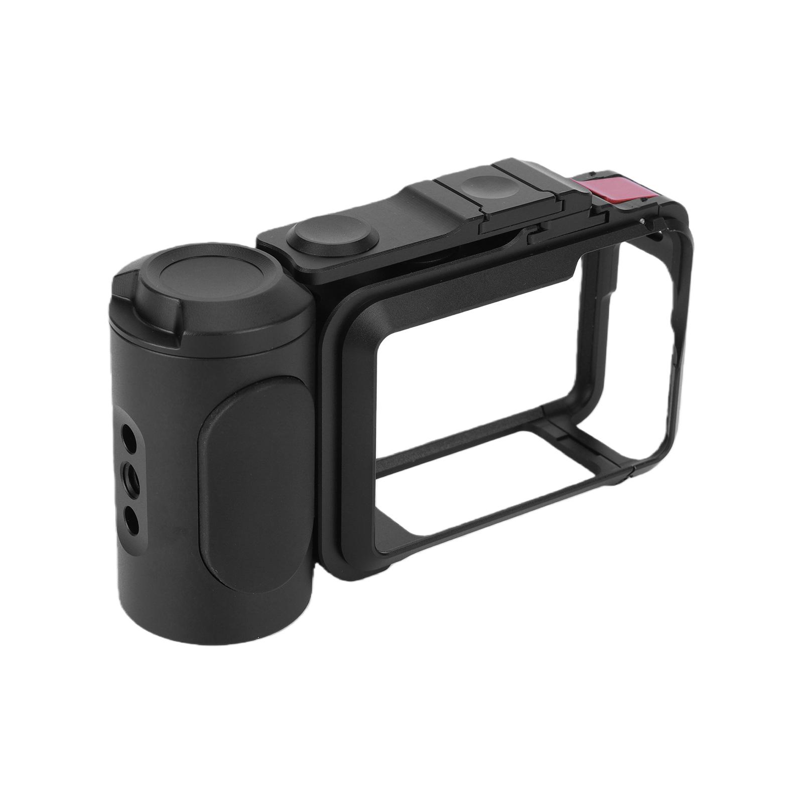 

Handle Grip Kit for DJI OSMO Action 6 Protective Frame Housing Case with 1/4 Threaded Hole for Video Light Microphone чёрный