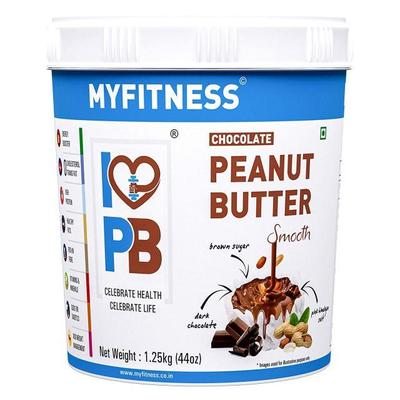 I LOVE PB MYFITNESS Beurre de cacahuète au chocolat lisse, 1250g