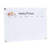 Acryl Wochenplaner Magnetisch Beschreibbar Transparent Wochenplanungsboard für Kühlschrank