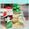 Santa Penguin Plush Doll Christmas Tree Animal Decoration For Kids And Families