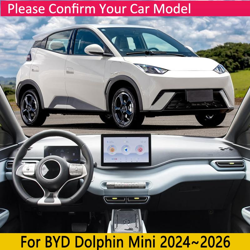 for BYD Dolphin Mini Accessories Seagull EQ 2024 2025 2026 Car Anti-Slip Mat Dashboard Cover Pad Sunshade Dashmat Carpet Cushion