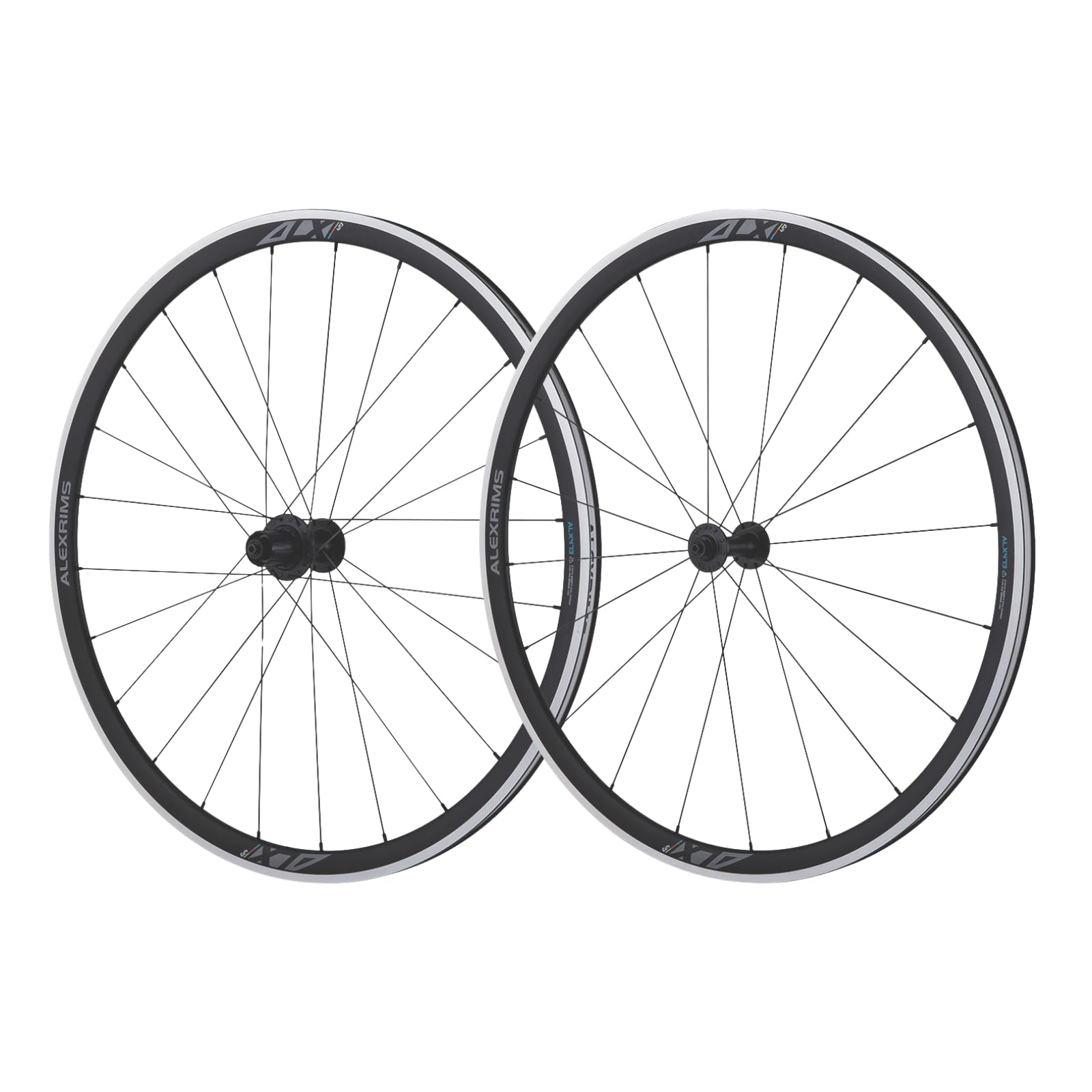 

Колесо дорожное ALEXRIMS ALX473 EVO 700C переднее и заднее, комплект быстросъемных колес 100/130 мм чёрный