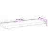 Floating Shelf 100x20x4 Cm Solid Acacia Wood Oil Treated