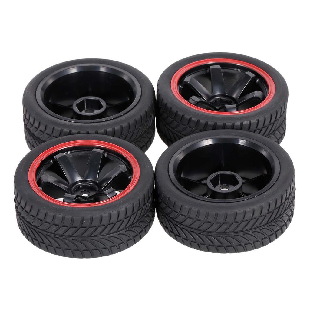 4PCS 1Celsius10 Rubber Tires for RC Racing Car, Rubber and Foam, Compatible with   HPI, Diameter 65mm for RC Cars