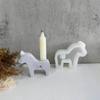 Horse Shape Candlestick Silicone Mold DIY Concrete Cement Plaster Animal Candle Holder Molds Epoxy Resin Candle Stand