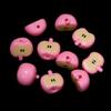 10pcs/lot Colored Half Apple-Shape Acrylic Beads Loose Spacer Bead For Jewelry Making DIY Charms Phone Chains Bracelet Accessory