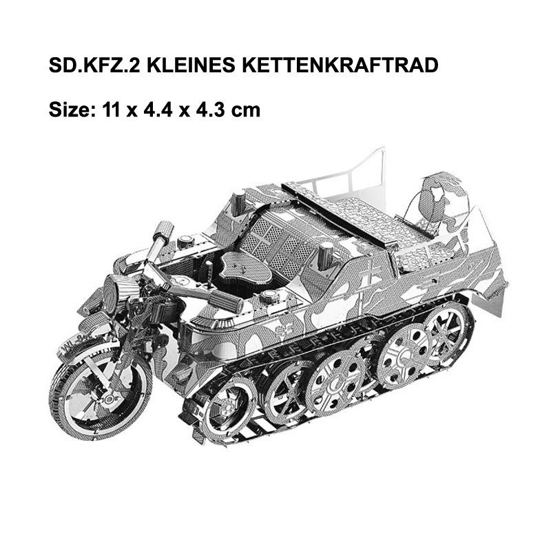 3D Metallpuzzle: Liebe Puzzle Verkehrsmittel-Serie - Auto, Straßenbahn, Fahrrad, EMU-Bausatz