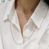 Ctwins SILVER925 POINT CIRCLE NECKLACE