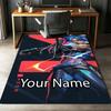Custom Name Valorant Printed Carpet, Rug for Office Chair Living Room Bedroom Kitchen Room Decor Gifts.