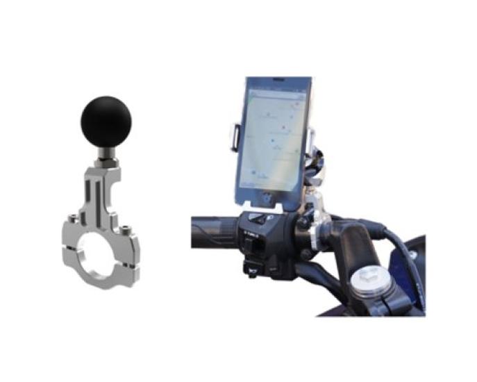 SYGNHOUSE Narrow Pipe Clamp Base Mounting System Bike for Motorcycles 00075093 C-27 (C-Parts, Specific) (22.2mm Diameter) [Compatible with ZX-25R/Z