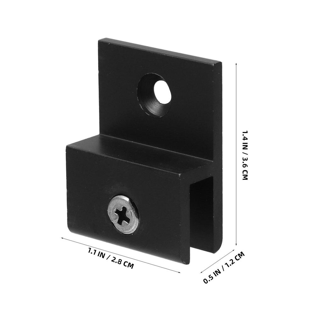 6 clip di fissaggio per vetro in lega di alluminio resistente, clip moderne per specchi da parete, display in acrilico e vetro
