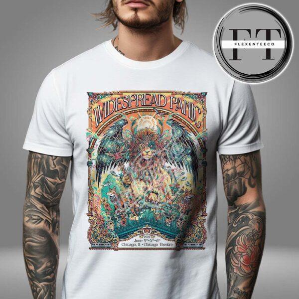Widespread Panic At Chicago Theatre In Chicago IL On June 4-5-6 2025 Shirt Unisex T-Shirt S