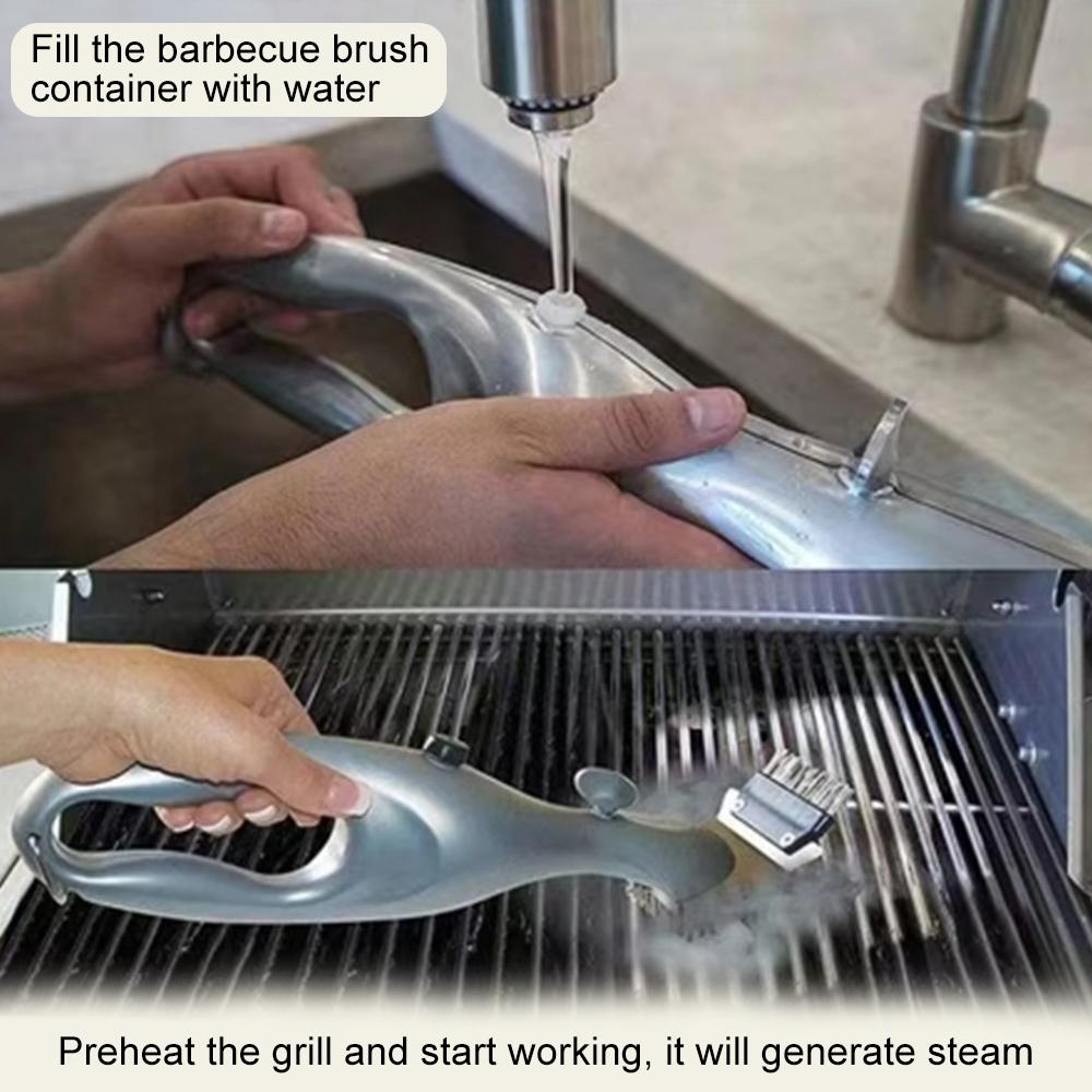 Barbecue Grill Outdoor Steam Cleaning Brushes BBQ Cleaner Suitable For Charcoal Scraper Gas Accessories Cooking Kitchen Tool