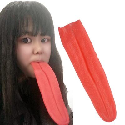 Halloween Fake Long Tongue Props Horrific Party Prank Props Artificial Long Tounge Simulated Tounge Cosplays Long Tounge