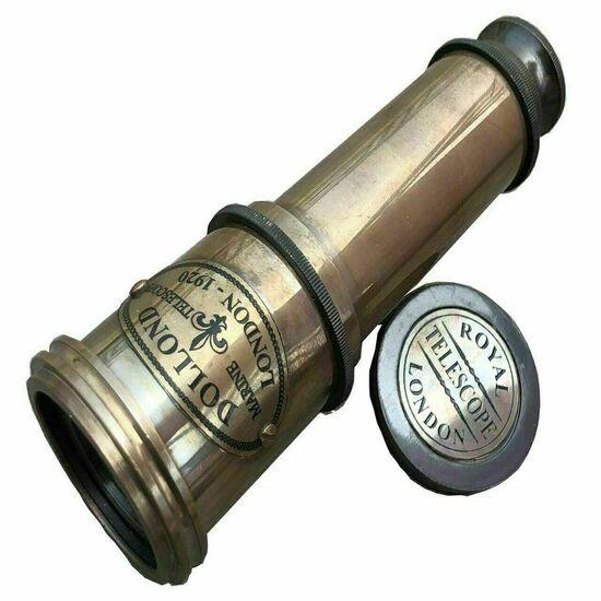 Working Nautical Maritime Telescope Marine Antique Brass Pirate Spyglass Scope