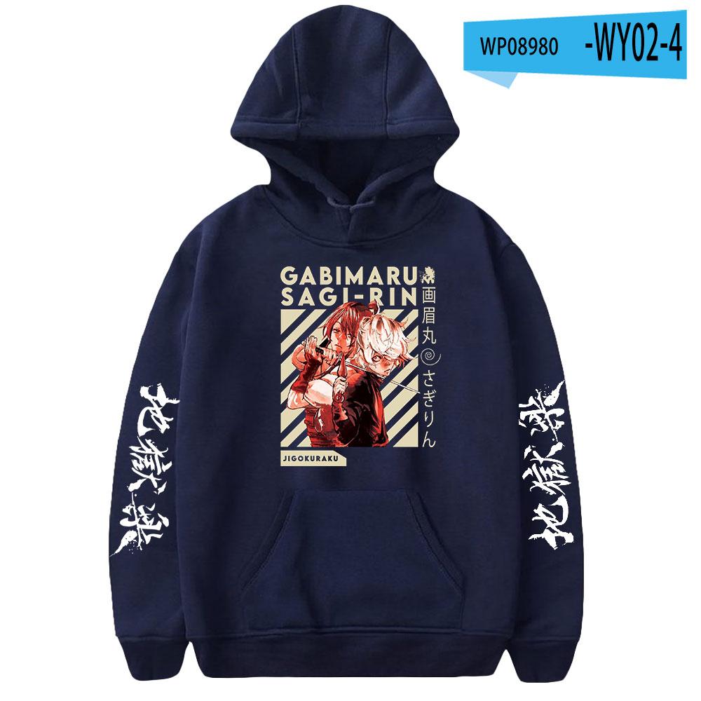 2023 Jigoku Raku Gabimaru Anime Hoodie Long Sleeve Woman Man Sweatshirts Harajuku Streetwear Jigokuraku Manga Clothes Hoodies