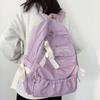 Canvas Bow Backpack Large Capacity Harajuku Students School Bag College Style Storage Bag Canvas Shoulders Bag