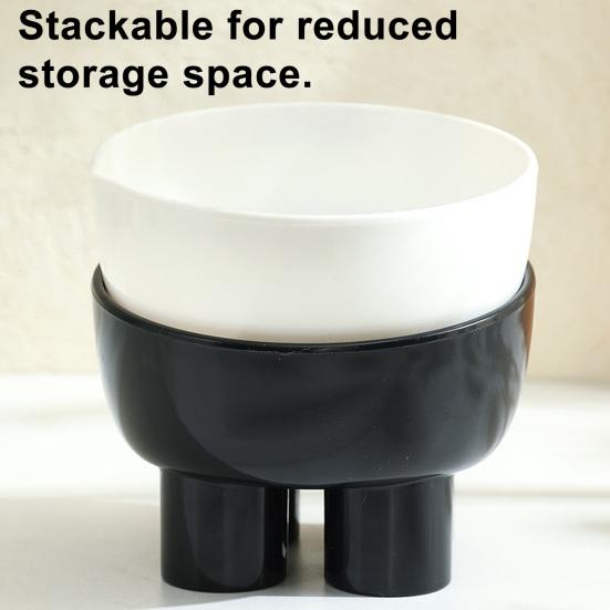 Elevated Pet Bowl Anti-Spill Dog Food Water Bowl Tilted Raised Feeding Bowl Protects Pets Spine for Cats Dogs