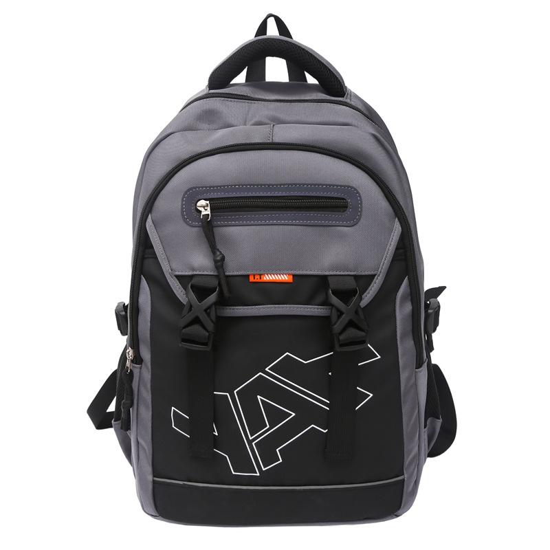 Double shoulder men's and women's computer bags, large capacity leisure burden reduction, middle school student sports schoolbag, high value backpack