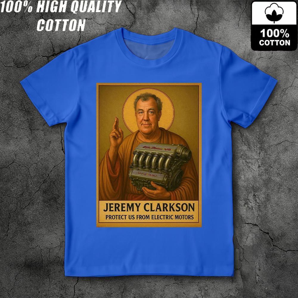 Nieuwe Britse Top Gear Presentator Jeremy Clarkson Grafisch T-shirt 100% Katoen 200g Ruim Korte Mouwen Comfortabel Top Voor Mannen En Vrouwen