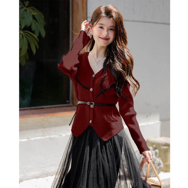 Mocana Women's Elegant Knit Cardigan & Dress Set