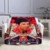 Classic Movie Scarface Blanket Flange Warm Blanket Soft and Comfortable Blanket Home Travel Blanket Bed Linings Birthday Gift