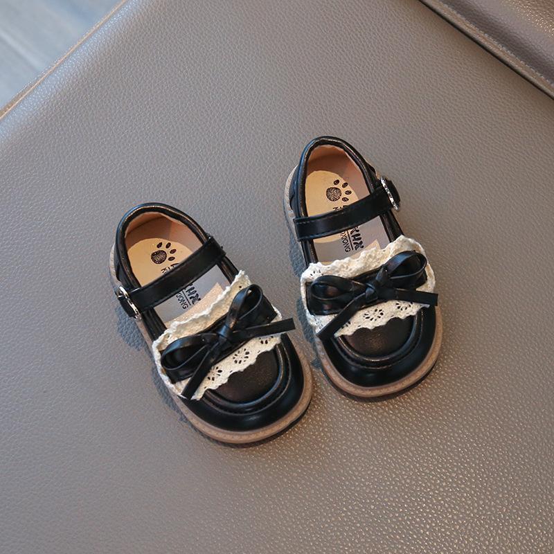 

Girls leather shoes 2025 spring and autumn new children s soft-soled non-slip toddler shoes 1-2-3-year-old children s princess shoes tide 20