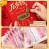 With Password Lock 100 Envelopes Money Saving Challenge Lucky Money PU Money Collection Book Reusable Large Capacity