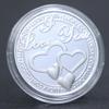 I Love You Four-Leaf Clover Lucky Silver-Plated Coin