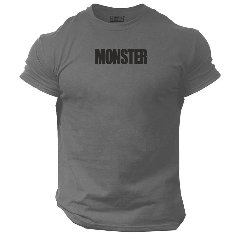 Monster T Shirt Gym Clothing Bodybuilding Training Workout Exercise Boxing Top