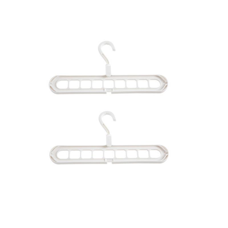 2 Stück Multifunktionaler Neun-Loch Kleiderständer, Haushaltskleideraufhängung, Faltbarer Drehbarer Kleiderständer, Schlafzimmeraufbewahrung