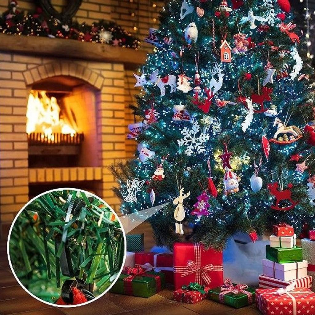 100pcs Christmas Lights Gutter Clips Reusable Waterproof Frostproof Plastic Gutter Clips String Light Hooks for Party