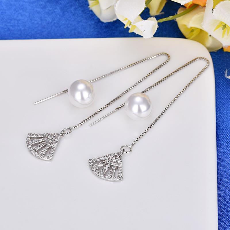 Lindon Copper Alloy Zircon Earrings Drop Earrings For Women Wedding Party Gifts