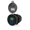 1x Universal Car Charger 5V 2.1A USB Socket Phone Charging & Car Voltage Display