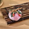 1pc Incense Bag with Persimmon Pendant,Can Be Hung on Rearview Mirror or Car,Lucky Charm Empty Bag Material Kit for Good Fortune